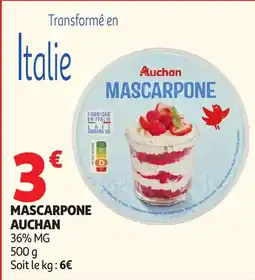 Auchan Supermarché Auchan Mascarpone offre