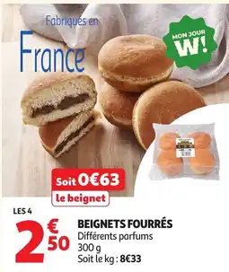 Auchan Supermarché BEIGNETS FOURRÉS offre