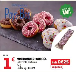 Auchan Supermarché MINI DONUTS FOURRÉS offre