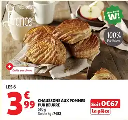 Auchan Supermarché CHAUSSONS AUX POMMES PUR BEURRE offre