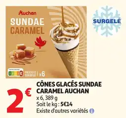Auchan Supermarché Auchan Sundae Caramel offre