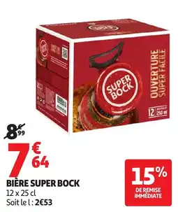 Auchan Supermarché SUPER BOCK BIÈRE offre