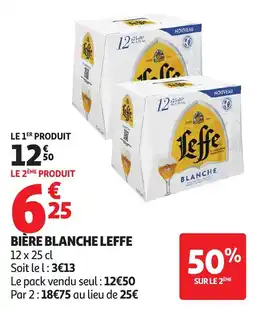 Auchan Supermarché Leffe Bière Blanche offre