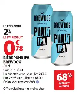 Auchan Supermarché BREWDOG BIÈRE PUNK IPA offre