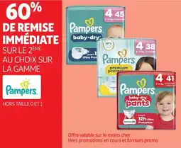 Auchan Supermarché Pampers baby-dry pants offre