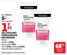 Auchan Supermarché Neutrogena Gel Exfoliant Pamplemousse offre