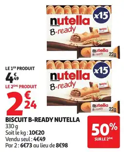 Auchan Supermarché Nutella B-ready offre