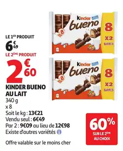 Auchan Supermarché Kinder Bueno offre