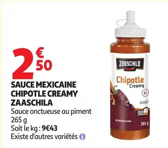 ZAASCHILA Sauce mexicaine chipotle creamy