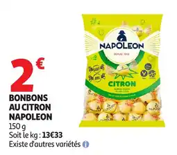 Auchan Supermarché NAPOLEON Bonbons au citron offre