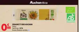 Auchan Supermarché Auchan Spaghetti Bio offre