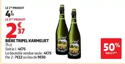 Auchan Supermarché Tripel Karmeliet offre