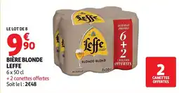 Auchan Supermarché Leffe Bière blonde offre