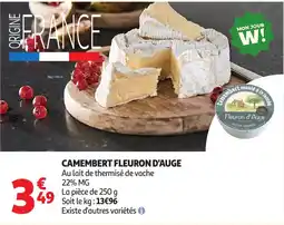 Auchan Supermarché Fleuron d'Auge Camembert offre