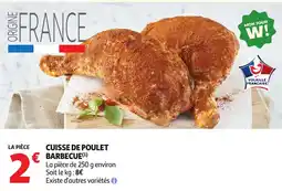 Auchan Supermarché Cuisse de poulet barbecue offre