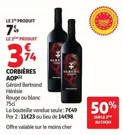 Auchan Supermarché Gérard Bertrand Hérésie offre