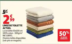 Auchan Supermarché LINGE DE TOILETTE offre