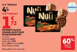 Auchan Supermarché Nuïi Bâtonnets glacés offre