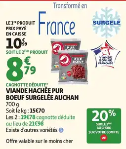 Auchan Supermarché Auchan Viande hachée pur boeuf offre