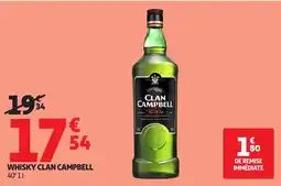 Auchan Supermarché CLAN CAMPBELL WHISKY offre