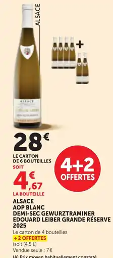 Maximarché EDOUARD LEIBER DEMI-SEC GEWURZTRAMINER offre