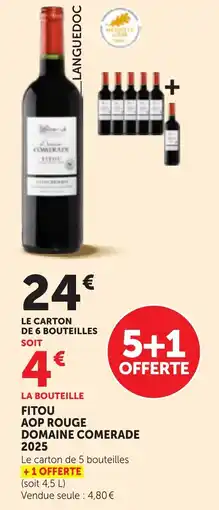 Maximarché Domaine Comerade Fitou AOP Rouge offre