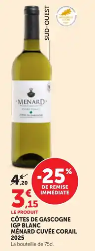 Maximarché MÉNARD CUVÉE CORAIL offre