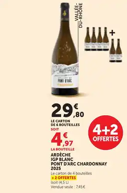Maximarché Pont d'Arc Chardonnay offre