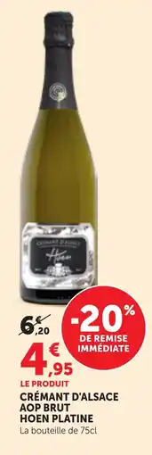Maximarché Hoen Platine Crémant d'Alsace AOP Brut offre