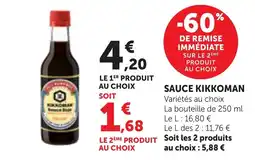 Bi1 Kikkoman Sauce Soja offre