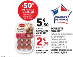 Bi1 Bigard boulette offre