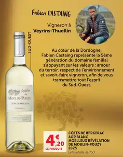 Maximarché Fabien CASTAING MOELLEUX RÉVÉLATION DE MOULIN-POUZY offre