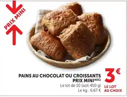Bi1 PAINS AU CHOCOLAT OU CROISSANTS offre