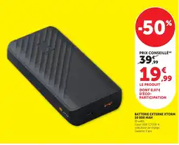 Bi1 XTORM BATTERIE EXTERNE offre