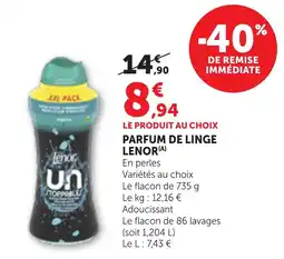 Bi1 Lenor Parfum de linge offre