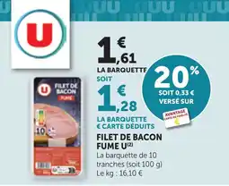 Bi1 U Filet de bacon fume offre