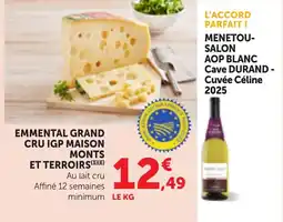 Bi1 EMMENTAL GRAND CRU IGP MAISON MONTS ET TERROIRS offre