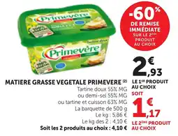 Bi1 Primevère Matière Grasse Végétale offre