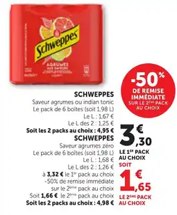 Bi1 Schweppes offre