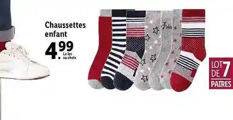 Lidl Chaussettes Enfant offre