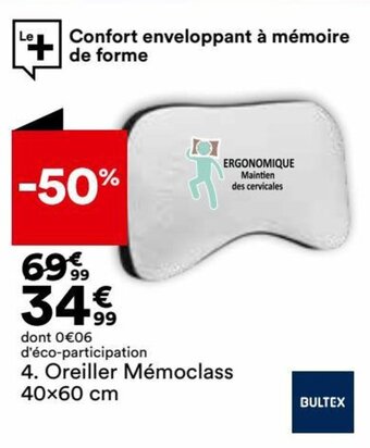 BUT Oreiller mémoclass offre