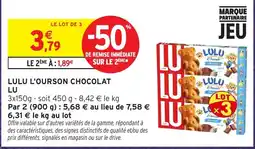 Intermarché Express LU LULU L'OURSON CHOCOLAT offre