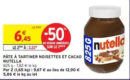Intermarché Express Nutella Pâte à tartiner noisettes et cacao offre