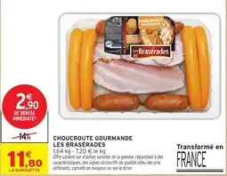 Intermarché Hyper Les Brasérades Choucroute Gourmande offre