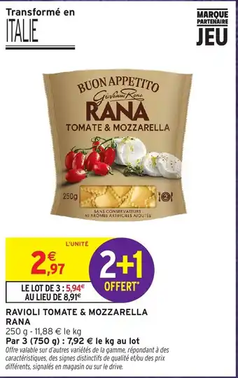 RANA RAVIOLI TOMATE & MOZZARELLA