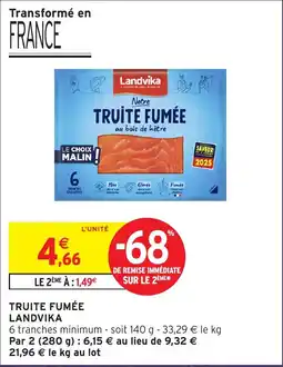 Intermarché Express Landvika Truite fumée offre