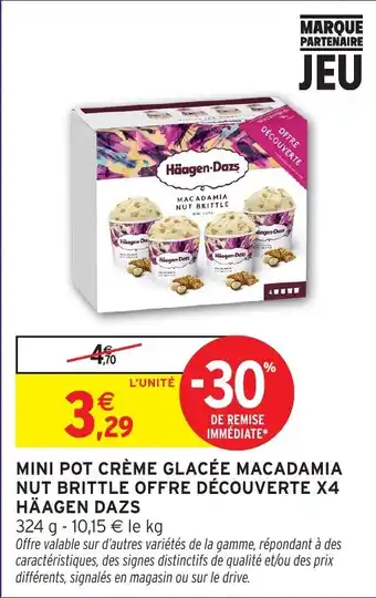 Häagen-Dazs MINI POT CRÈME GLACÉE MACADAMIA NUT BRITTLE