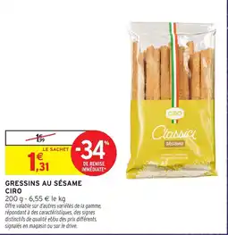 Intermarché Express CIRO GRESSINS AU SÉSAME offre