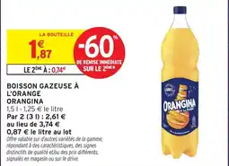 Intermarché Hyper ORANGINA BOISSON GAZEUSE À L'ORANGE offre