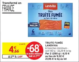 Intermarché Hyper Landvika Truite fumée offre